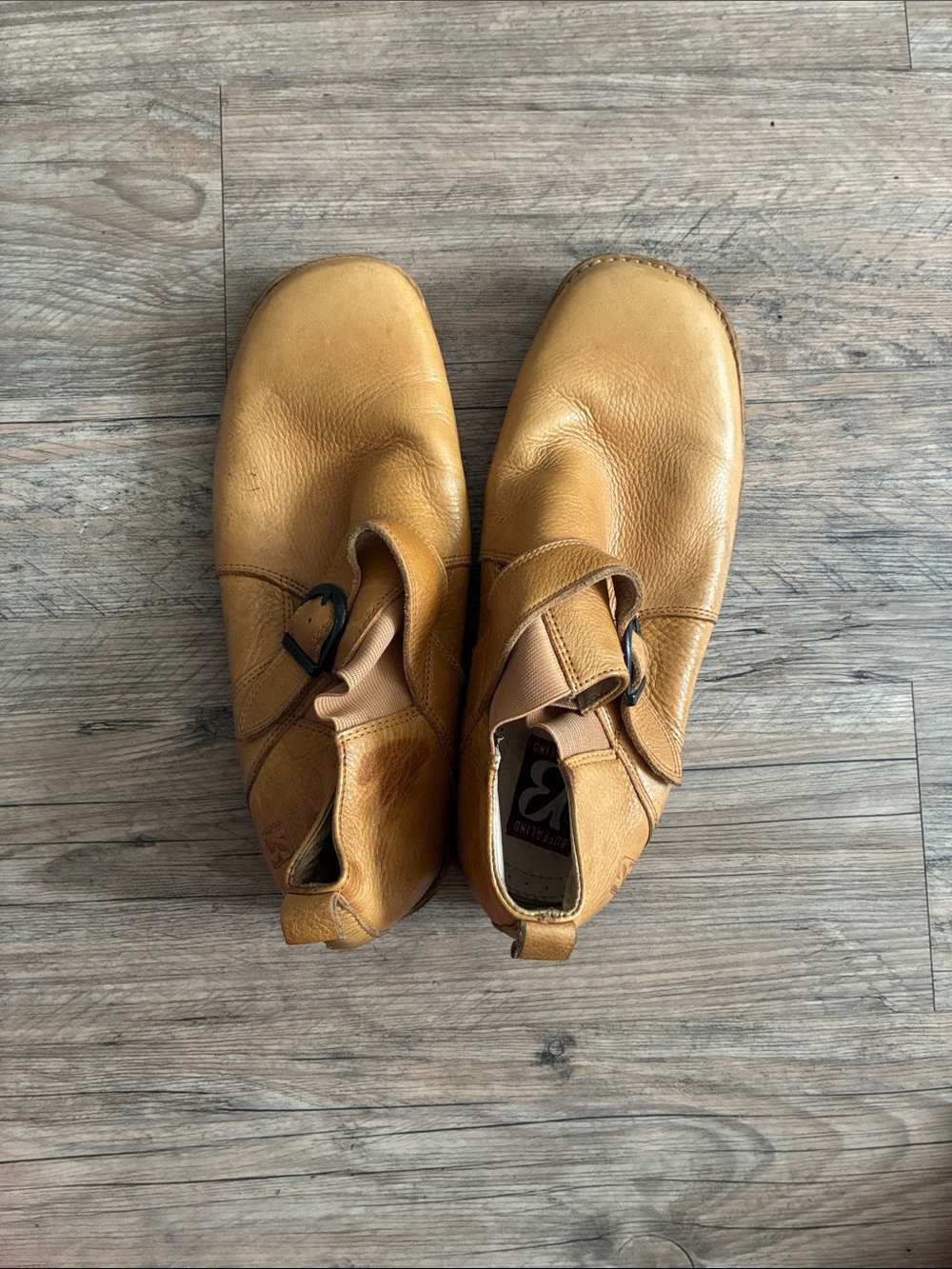 Men's Tan Leather Slip-On Casual Loafers